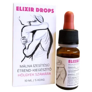 Elixir Drops női vágyfokozó cseppek 10 ml málna ízben