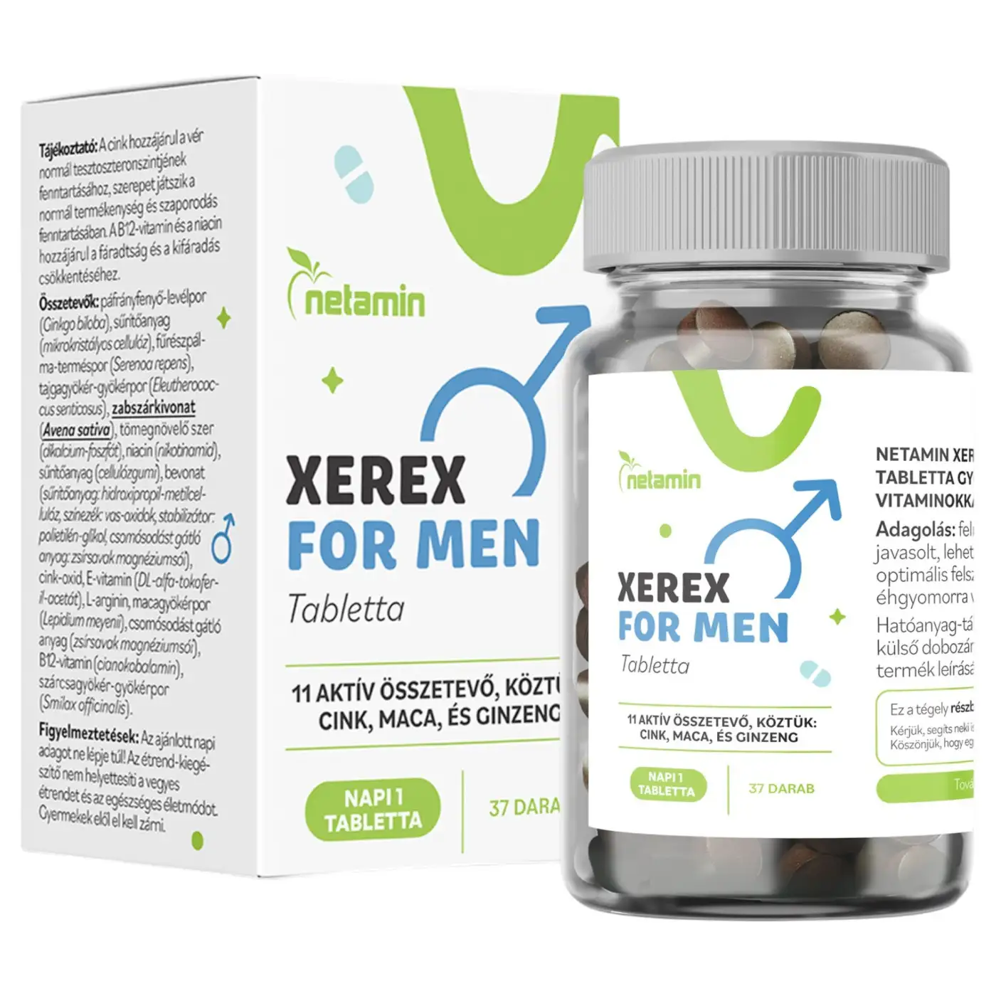 Xerex for Men étrendkiegészítő tabletta férfiaknak 37 db Xerex for Men étrendkiegészítő tabletta férfiaknak 37